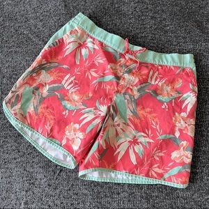 Columbia Athletic Shorts floral tropical print